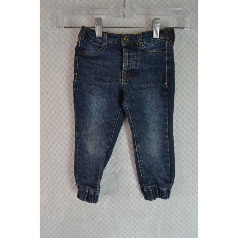 7 For All Mankind Kids 24M Dark Wash Denim Joggers